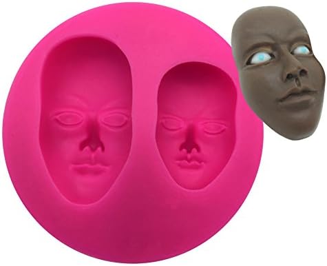 Okallo Products Face Molds for Candy Cake Decorations - Silicone Head Mold