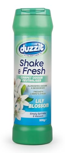 Image of Shake & Fresh Carpet Freshener Powder Lily Blossom Rug Mat Odour Neutralise 500g