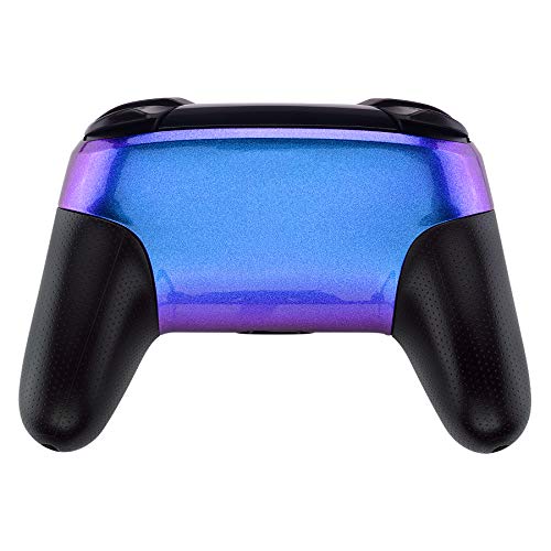 Extremerate Chameleon Glossy Faceplate And Backplate For Ns Switch Pro Controller, Purple Blue Diy Replacement Shell Housing Case For Ns Switch Pro - Controller Not Included #TOP5