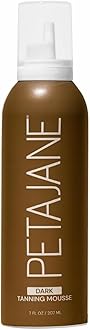 Dark Tanning Mousse 7oz - Made in the USA - Streak-Free, Lightweight, Non-Sticky, Fast-Absorbing, Vegan, Sunless Tanner for All Skin Types