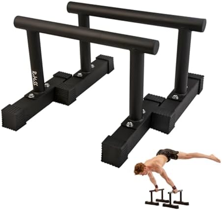 RAMASS Parallele Calisthenics, Ginnastica, Fitness, Corpo Libero per Uomo e Donna, Lega di acciaio
