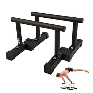 RAMASS Fitness Parallettes, for Gymnastics, Calisthenics, Bodyweight for home gym and commercial use