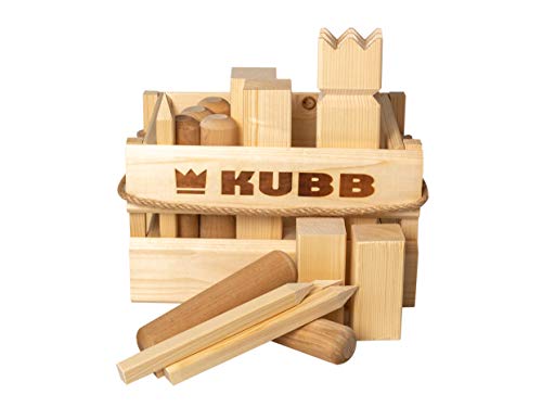 Tactic – Kubb Luxe – Jeu de Quilles – Jeu d’Adresse Familial et Convivial