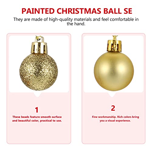 PRETYZOOM 36 peças de enfeites de bolas de Natal para árvore de Natal Natal Decoração de festa de ca