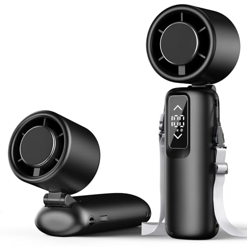 Guirngou Portable Handheld Turbo Fan, 1-100 Gear Wind, Battery Operated, Up to 23 Working Hours, 3 IN 1 Personal Fan with Air Turbo Tech, Cooling Essentials for Indoor/Outdoor - image 1