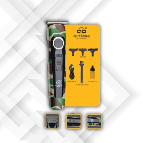 Image of Herald Hair Trimmer | USB Rechargable | 3 Hrs Charge for 100 Minutes Use | Trimmer for Men | 2 Comb Attachment