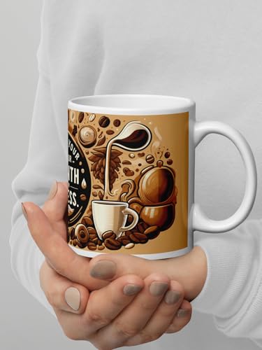 Image of Better Gift Flowers Brew Your Coffee Mug, Round Shaped Multicolor Themed Coffee Mugs, Mug for Gifting, Gifting Items for Family, Friends & Closed Ones