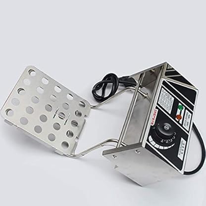 Frittierkorb, Fritteuse, kommerzielle elektrische Fettfritteuse für zu Hause, 12 l, 5000 W, elektrische Doppeltank-Arbeitsplatte, Edelstahl, Pommes Frites, einfach zu bedienen – Bild 4
