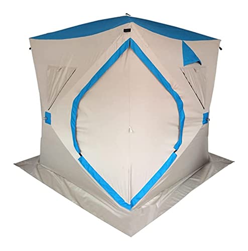 Camping Tent Pop-Up Ice Fishing Shelter 3-4 Person Portable Ice Shanty Tent For 3-4 Person Ice Fishing Tent W/Carrier Bag And Ice Anchors Tents (Color : Orange, Size : 180X180X200Cm) #TOP1