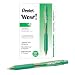 Pentel WOW! Retractable Ballpoint Pens, Medium Line, Green Ink, Box of 12 (BK440-D)