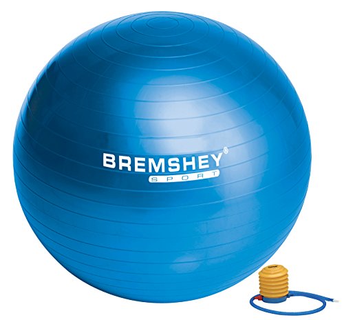 Bremshey 17AMZFU134 Bola de Gimnasio, Unisex Adulto, Azul, 55 cm