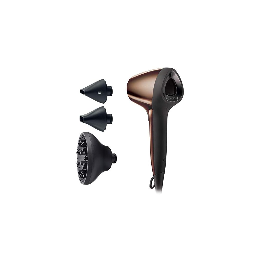 Descubre la mejor manicura y pedicura de LugoPulsa aqui 👈🏼 y pide cita Remington-Secador-de-Pelo-Air-3D-Flujo-de-Aire-3D-Ionico-Cabello-Sin-Encrespamiento-1800-W-2-Concentradores-1-Difusor-3-Temperaturas-2-Velocidades-Gancho-Para-Colgar-Bronce-D7777