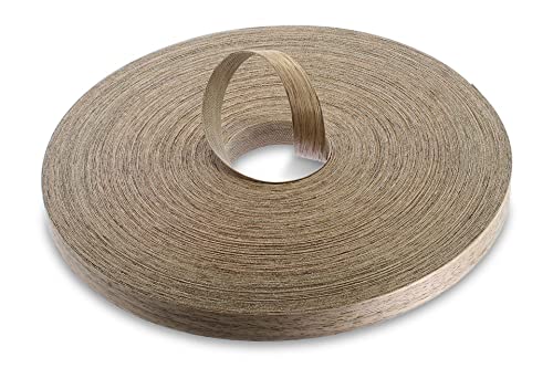 WoodPress® 15mm Echtholz vorverleimtes Furnier Kantenband - 50m Handelsrolle - Aufbügelholz