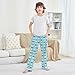 Yuiboo Surfing Sharks Blue Lounge Pajama Pants Loose-fit Sleepwear PJs Indoor With 2 Pockets 6-8Y