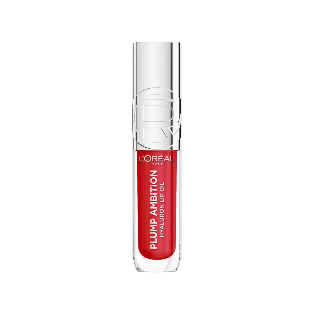 L'Oréal Paris Plump Ambition olejek do ust z kwasem hialuronowym, pełniejsze i gładsze usta bez kompromisów. Intensywna pielęgnacja z kwasem hialuronowym, nawilżenie do 24 h, kolor: 380 róż w miłości