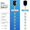 Pickleball Paddles Set of 2/4- USAPA Approved Graphite/Fiberglass Pickleball Racket, 2 Pickleball Rackets, 4 Balls and 1 Portable Carry Bag, Aesthetic Pickle Ball Set for Men Women Beginners
