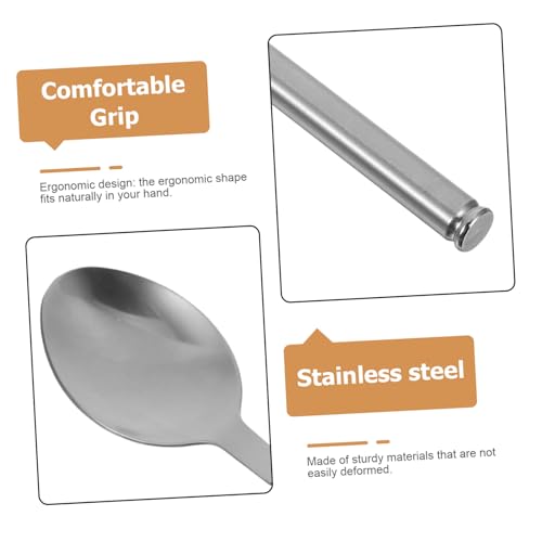 Cucharas ajustables de acero inoxidable PRETYZOOM, utensilios robustos de cocina 4