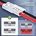 RVBOATPAT 2PCS 50Amp Battery Quick Connect/Disconnect Connector,6 to 12 Gauge Battery Cable Connector, Wire Harness Plug Kit 12 to 36V for Car Winch Trailer
