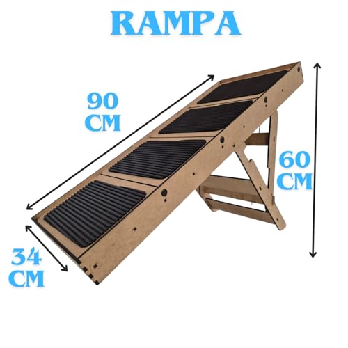 Escada Rampa Pet para Cães e Gatos 2 Em 1 Antiderrapante para Cama Box