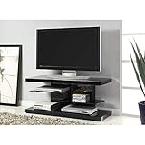 Coaster Home Furnishings 2-shelf TV Console Glossy Black