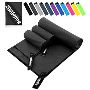 Fosdaling Schnelltrocknend Mikrofaser Handtuch 3er Set