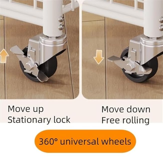 2-Layer Rolling Table with Storage Coffee Cart with Removable Bamboo Tray and Wheels Snack Organizer for Living Room Kitchen Long-Lasting(Black)-YcoPrAnL