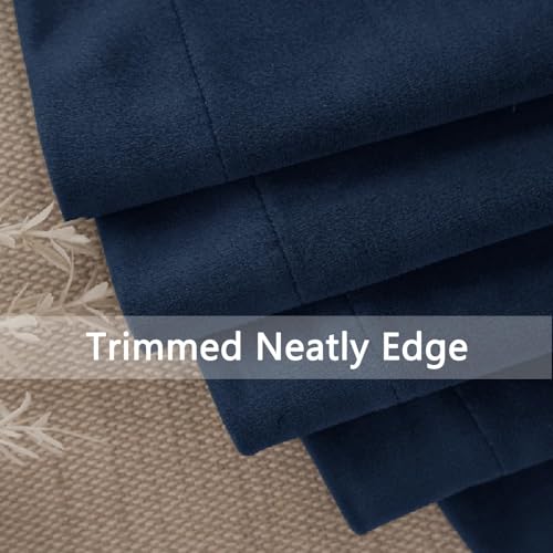SMILETIME Navy Velvet Tablecloth 104"X60" - Luxury Smooth 8-10 Seat by SMILETIME - Used condition - Image 4