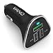 Vano Fast 3 Port USB Cigarette Lighter Car Charger for Apple iPhone, Samsung, iPad, Tablet, e-Reader, Portable Phone Adapter Plug - Easy-to-Open Package - Black