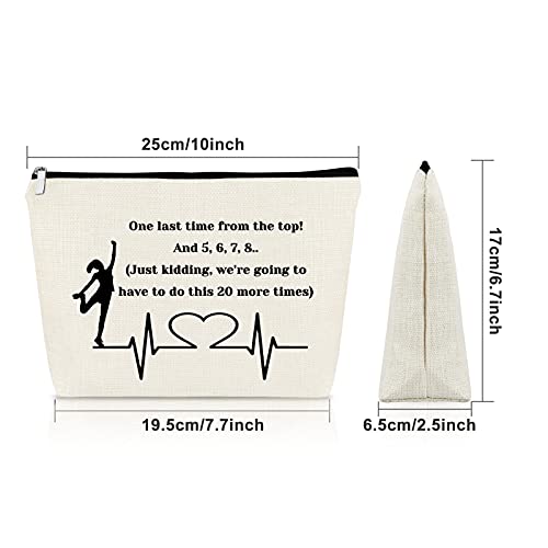 Dance Teacher Appreciation Gift For Women Makeup Bag Dance Team Gift For Girls Cosmetic Bags Cheer Coach Gift Ideas Dancer Gift For Teenage Birthday Christmas Teachers Day Gifts Cosmetic Travel Bag #TOP1