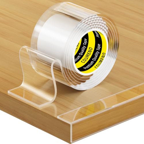 COUMENO Clear Baby Corner Protectors, 50mm x 2m, 2mm Thick Edge Protector Strips with Strong Adhesive. Transparent Baby-Proof Edge Corner Guards for Cabinets, Beds, Kitchens & Tables to Prevent Bumps