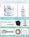 Tile Paint, 17.6oz Tub and Tile Paint Refinishing Kit with Tools and Hardener, Easy to Use for Countertop Bathroom Bathtub Kitchen Sink, Semi-Gloss White, Low Odor，25-30sq.ft