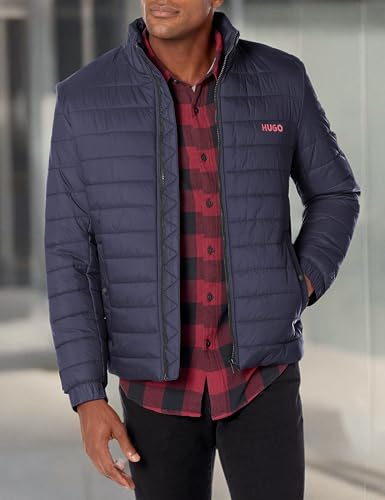 Image of HUGO Mens Lightweight Hooded Puffer Jacket