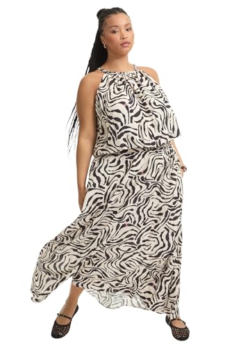 Women's Plus Size Pull-On Flowy Maxi Skirt