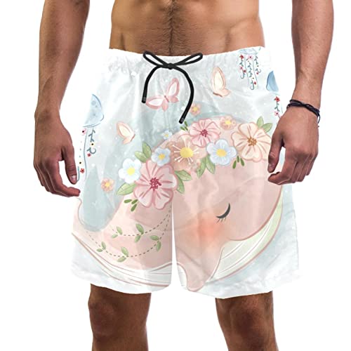 Short de bain homme Yuzheng maillot de plage imprimé baleine dessin animé