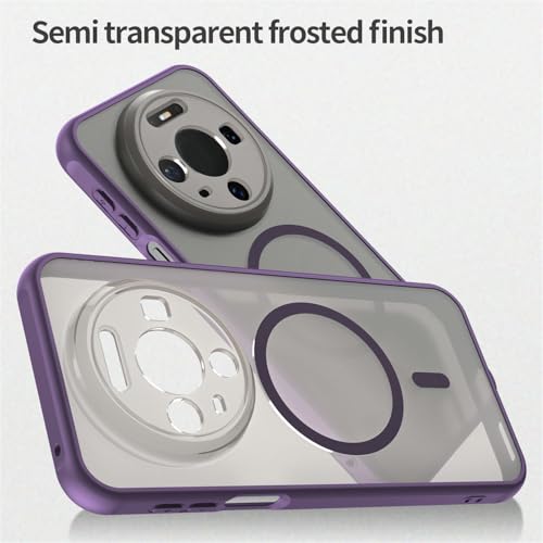 Image of Compatible with Huawei Mate 80 Pro Case Cover,Compatible with MagSafe,Anti-Fall,Compatible with Huawei Mate 80 Pro 5G SGT-AL50 Cell Protective Phone Case Purple