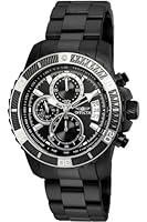 Invicta Men's Pro Diver Quartz Multifunction Silver Dial Watch, Black, 44 mm, Contemporary