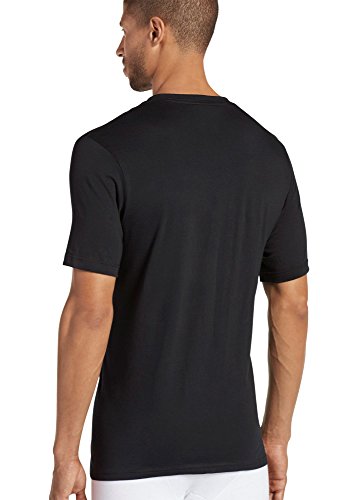 Jockey Camisetas masculinas clássicas de gola redonda – Pacote com 3, Preto, XX-Large