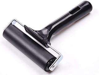 SMIN 4-Inch Rubber Brayer Roller for Printmaking, Great for Gluing Application Also