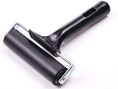 SMIN 4-Inch Rubber Brayer Roller for Printmaking, Great for Gluing Application Also
