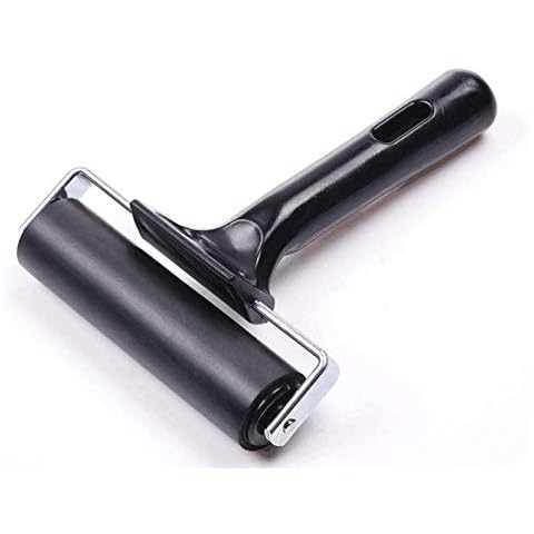 SMIN 4-Inch Rubber Brayer Roller for Printmaking, Great for Gluing Application Also Cover