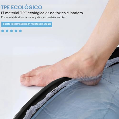 Miniatura 5 de Zyiphor 2m Barrera Agua Ducha, Barrera De Agua Para Ducha Flexible Y Cortable, Borde Plato Ducha Autoadhesivo, Perfil Silicona Duchapara Cocina Baño Separación En Seco Y Húmedo Negro