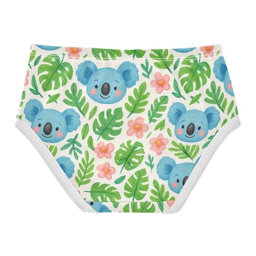 Joisal Cute Blue Koala Green Leaves Girl Panties Cute Girls Underwear Toddler Cotton Stylish Briefs Underpants 2t2