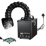 Energy-Saving Fume Extractor, Up to 200m³/h Strong Suction, H13 HEPA Filters Solder Fume Extractor Odor Removal Desktop-Friendly Soldering Fume Extractor for Laser Engraving, 3D Printing (220V)