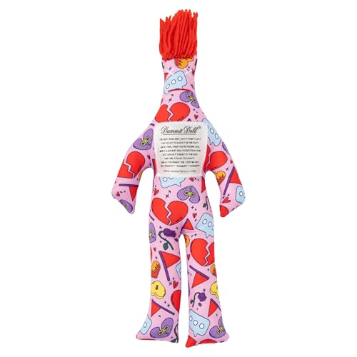 Dammit Doll - The Heartbreak Doll for Valentine's Stress & Anger Relief | Funny Breakup Gag Gift for Adults & Women | Emotional Support Plush for Broken Hearts, Singles & Divorce