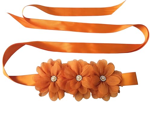 Pearl Tulle Flower Girl Sash Belt for Dress Bridesmaid and Flower Girls Sash Belt Bridal Wedding