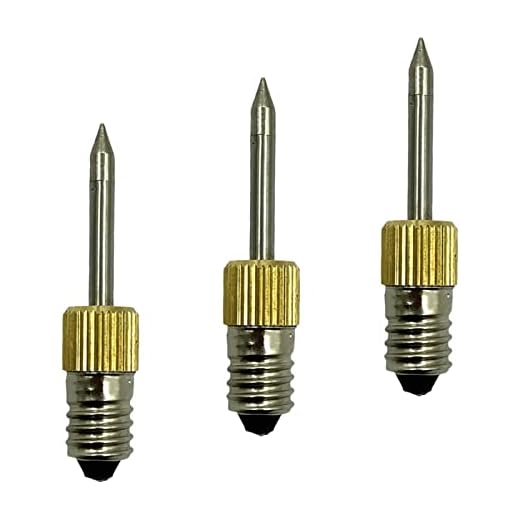 F Fityle 3 PCS Punte, Punte Saldatore Stagno, Punte di Saldatura per Saldatura, Testina di Saldatura USB per Strumenti per Punte di Saldatura con Interfaccia E10
