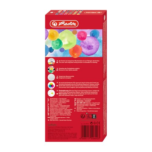 10199933 Schulmalfarben bzw. Deckfarbkasten, 24 Farben inklusive Deckweiß (1 Stück (1er Pack))