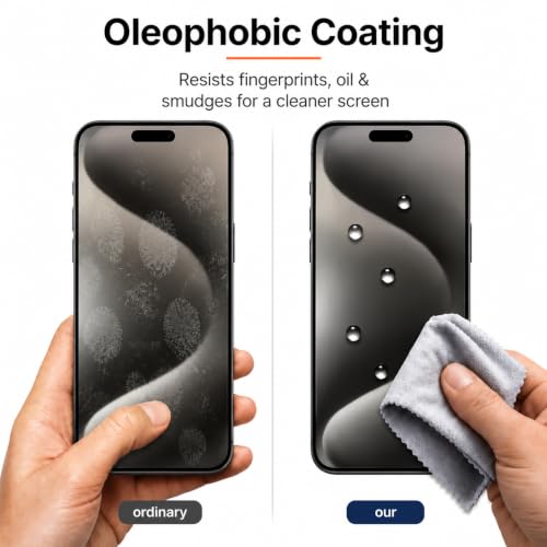 Image of Tempered Glass Screen Protector for iPhone Models | 9H Screen Guard | HD Clear | Bubble-Free | Anti-Fingerprint | Case Friendly