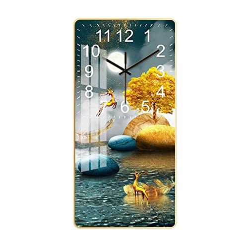 Horloge de suspension murale pour habiller un grand mur vide de salon moderne avec élégance