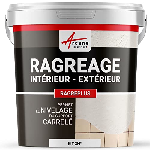 Ragreage mural, nivelle et masque les joints, carrelage, avant beton ciré, ragreage mural, et sol, petite surface - 2 m² - ARCANE INDUSTRIES